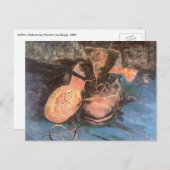 Vincent van Gogh - Stillleben mit einem Paar Schuh Postkarte (Vorne/Hinten)