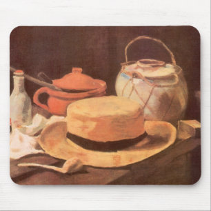 Vincent van Gogh - Stillleben mit gelbem Strohhut Mousepad