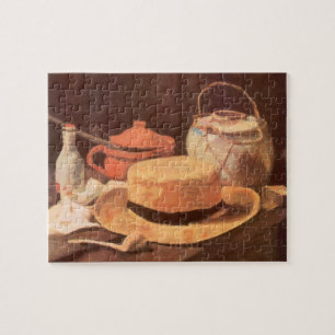 Vincent van Gogh - Stillleben mit gelbem Strohhut Puzzle