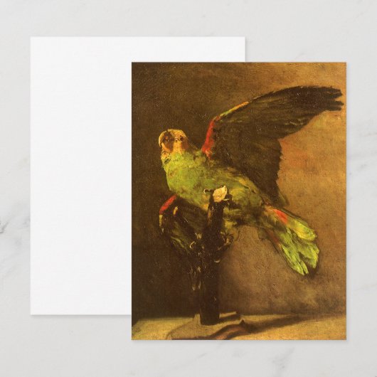 Vincent van Gogh - Stillleben mit grünem Papagei (Vorne/Hinten)