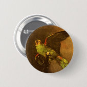 Vincent van Gogh - Stillleben mit grünem Papagei Button (Vorne & Hinten)