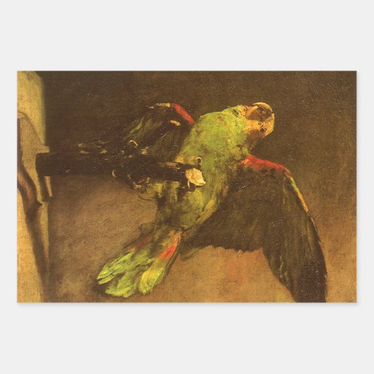 Vincent van Gogh - Stillleben mit grünem Papagei Geschenkpapier Set (Vorderseite 2)