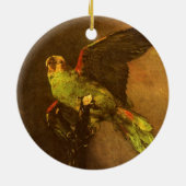 Vincent van Gogh - Stillleben mit grünem Papagei Keramik Ornament (Hinten)