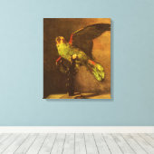 Vincent van Gogh - Stillleben mit grünem Papagei Leinwanddruck (Insitu (Holzboden))