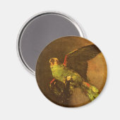 Vincent van Gogh - Stillleben mit grünem Papagei Magnet (Vorderseite/Rückseite)
