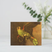 Vincent van Gogh - Stillleben mit grünem Papagei Postkarte (Stehend Vorderseite)