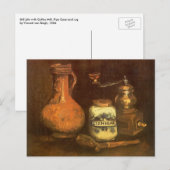 Vincent van Gogh - Stillleben mit Kaffeemühle Postkarte (Vorne/Hinten)