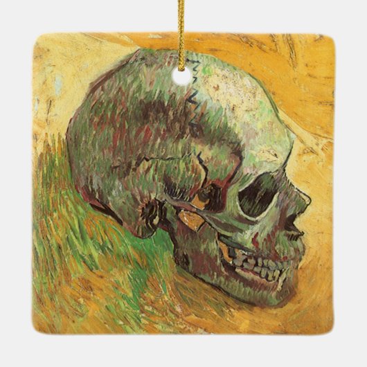 Vincent van Gogh - Stillleben mit Skull Keramikornament (Rückseite)
