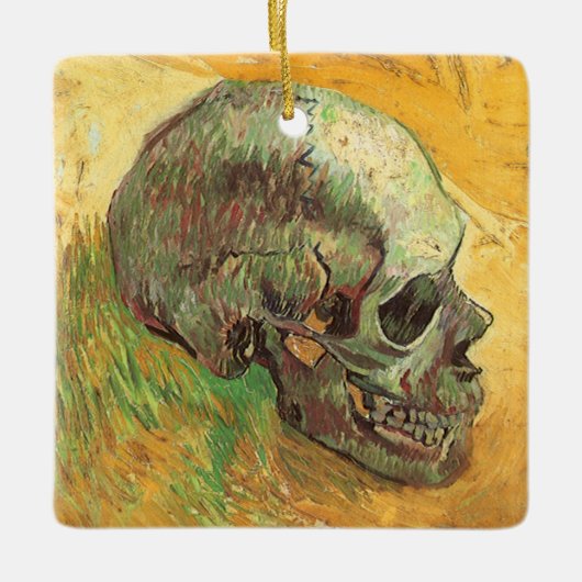 Vincent van Gogh - Stillleben mit Skull Keramikornament (Vorderseite)