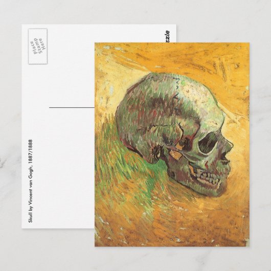 Vincent van Gogh - Stillleben mit Skull Postkarte (Vorne/Hinten)