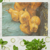 Vincent van Gogh - Stillleben mit stillen Birnen Geschirrtuch (Gefaltet)