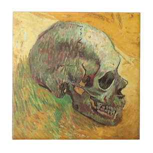 Vincent van Gogh - Stillleben mit Totenkopf Fliese