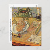 Vincent van Gogh - Stillleben mit Zeichnend Vorsta Postkarte (Vorne/Hinten)