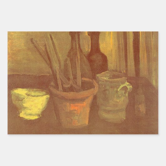 Vincent van Gogh - Stillleben Pinsel in Pot Geschenkpapier Set (Vorderseite 2)