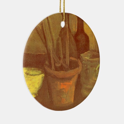 Vincent van Gogh - Stillleben Pinsel in Pot Keramikornament (Rechts)