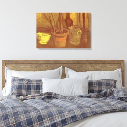 Vincent van Gogh - Stillleben Pinsel in Pot Leinwanddruck (Insitu (Schlafzimmer))