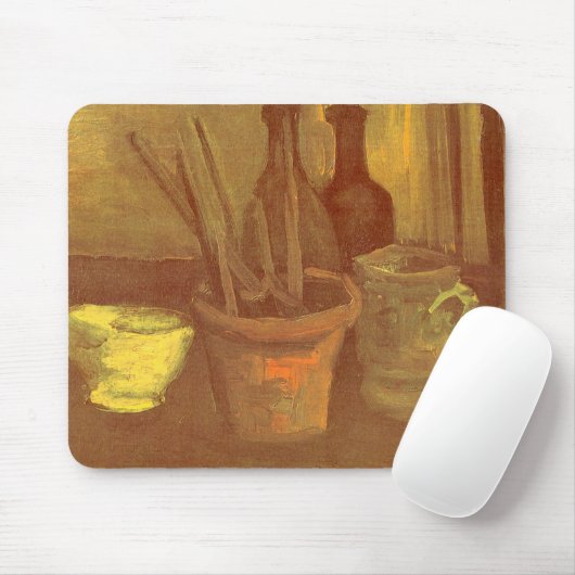 Vincent van Gogh - Stillleben Pinsel in Pot Mousepad (Mit Mouse)