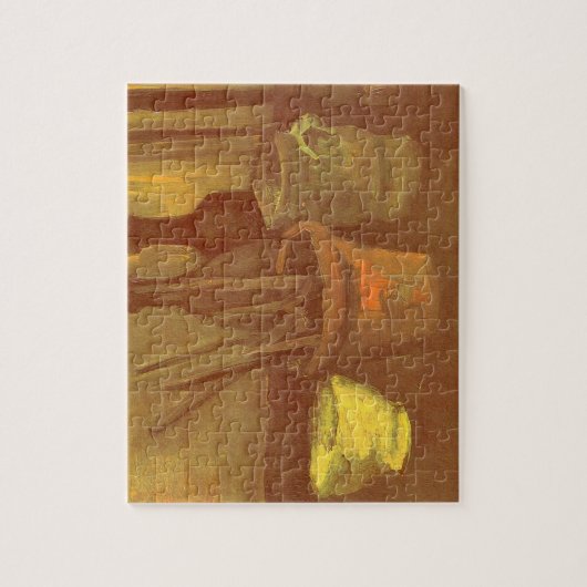 Vincent van Gogh - Stillleben Pinsel in Pot Puzzle (Vertikal)