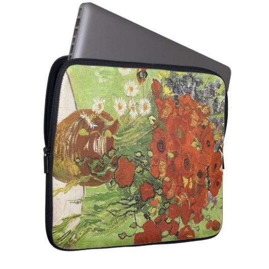 Vincent van Gogh, Stillleben - Rote Mohn... Laptopschutzhülle (Vorne Rechts)