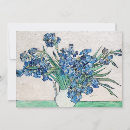 Vincent van Gogh - Stillleben: Vase mit Iren Einladung (Vorderseite)