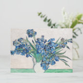 Vincent van Gogh - Stillleben: Vase mit Iren Einladung (Stehend Vorderseite)