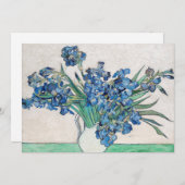 Vincent van Gogh - Stillleben: Vase mit Iren Einladung (Vorne/Hinten)