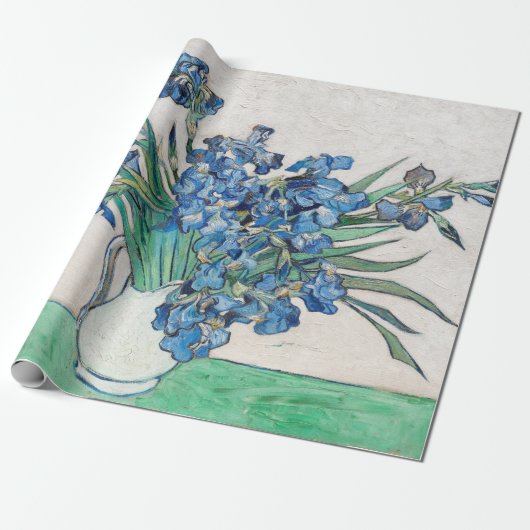 Vincent van Gogh - Stillleben: Vase mit Iren Geschenkpapier (Ungerollt)