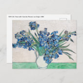 Vincent van Gogh - Stillleben: Vase mit Iren Postkarte (Vorne/Hinten)