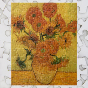 Vincent van Gogh Stillleben Vasen mit 15 Sonnenblu Puzzle