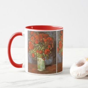 Vincent van Gogh Stillleben Vasen mit roten Mohnbl Tasse