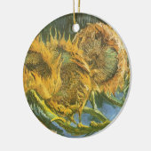 Vincent van Gogh - Stillleben: Vier Schnittblumen Keramikornament (Links)