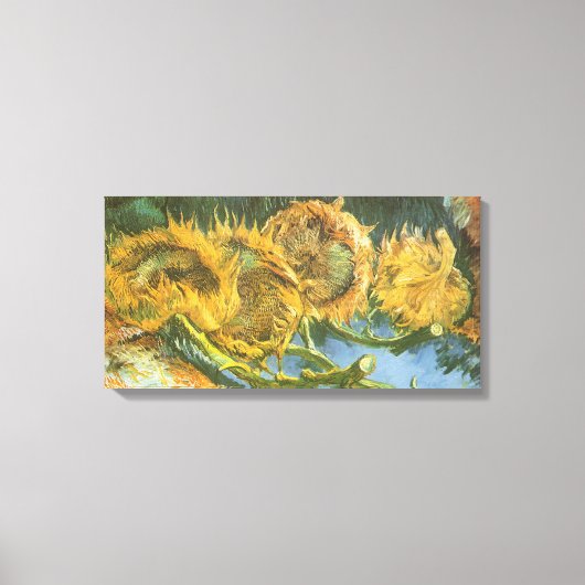 Vincent van Gogh - Stillleben: Vier Schnittblumen Leinwanddruck (Vorderseite)