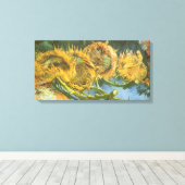 Vincent van Gogh - Stillleben: Vier Schnittblumen Leinwanddruck (Insitu (Holzboden))