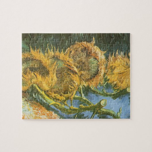 Vincent van Gogh - Stillleben: Vier Schnittblumen Puzzle (Horizontal)
