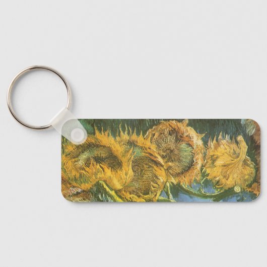 Vincent van Gogh - Stillleben: Vier Schnittblumen Schlüsselanhänger (Rückseite)