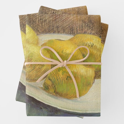 Vincent van Gogh - Stillleben Zitronen auf einer P Geschenkpapier Set (Beispiel)