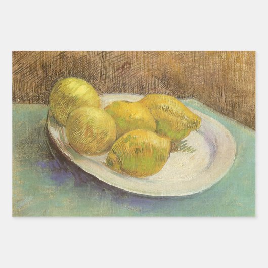 Vincent van Gogh - Stillleben Zitronen auf einer P Geschenkpapier Set (Vorderseite)