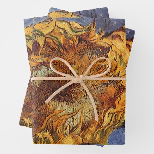 Vincent van Gogh - Stillleben: Zwei Schnittblumen Geschenkpapier Set (Beispiel)