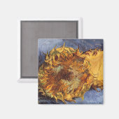 Vincent van Gogh - Stillleben: Zwei Schnittblumen Magnet (Vorderseite/Rückseite)