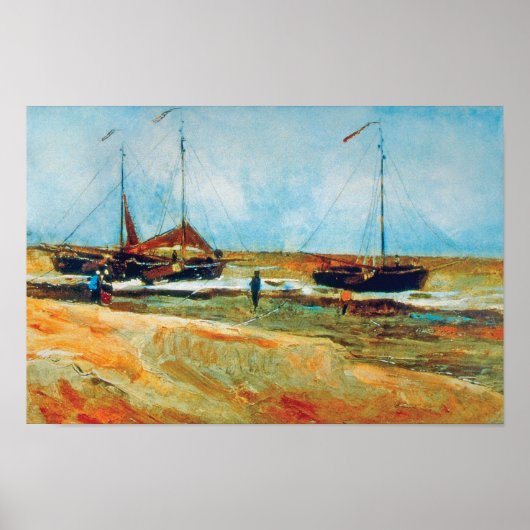 Vincent Van Gogh - Strand bei Scheveningen Fine Ar Poster (Vorne)
