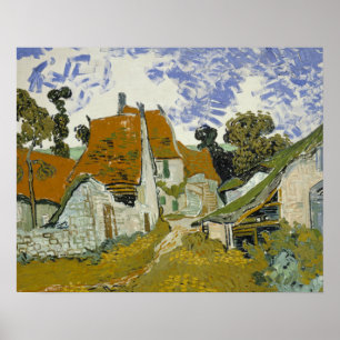 Vincent van Gogh - Straße im Auvers-sur-Oise Poster