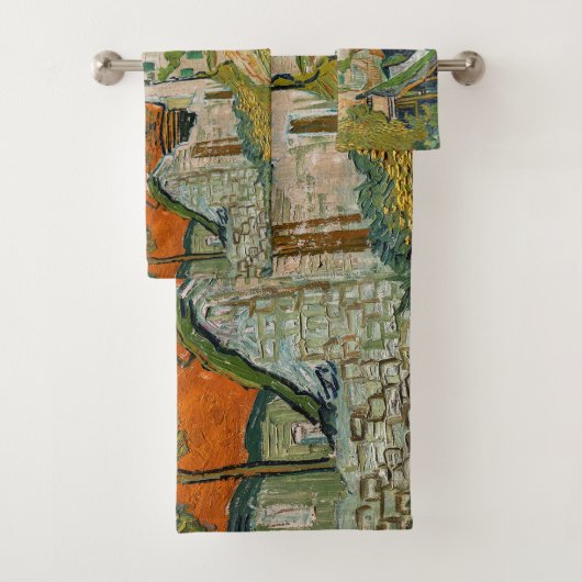 Vincent van Gogh - Straße in Auvers-sur-Oise Badhandtuch Set (Insitu)