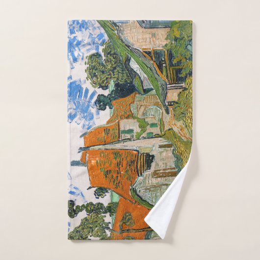 Vincent van Gogh - Straße in Auvers-sur-Oise Badhandtuch Set (Handtuch)