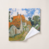 Vincent van Gogh - Straße in Auvers-sur-Oise Badhandtuch Set (Waschlappen)