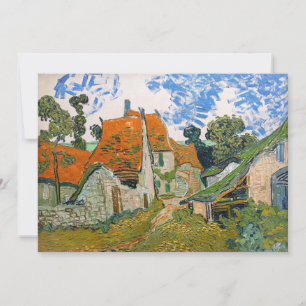 Vincent van Gogh - Straße in Auvers-sur-Oise Dankeskarte