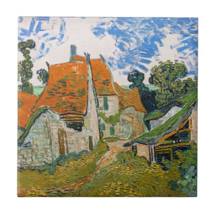Vincent van Gogh - Straße in Auvers-sur-Oise Fliese