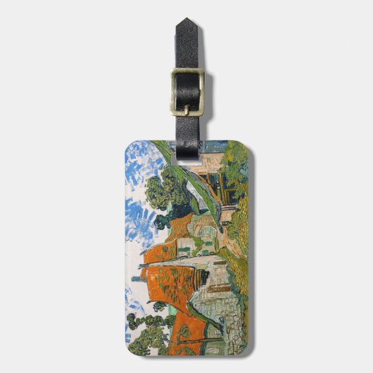 Vincent van Gogh - Straße in Auvers-sur-Oise Gepäckanhänger (Vorderseite vertikal)