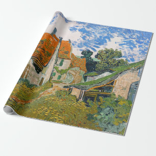 Vincent van Gogh - Straße in Auvers-sur-Oise Geschenkpapier