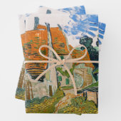 Vincent van Gogh - Straße in Auvers-sur-Oise Geschenkpapier Set (Beispiel)