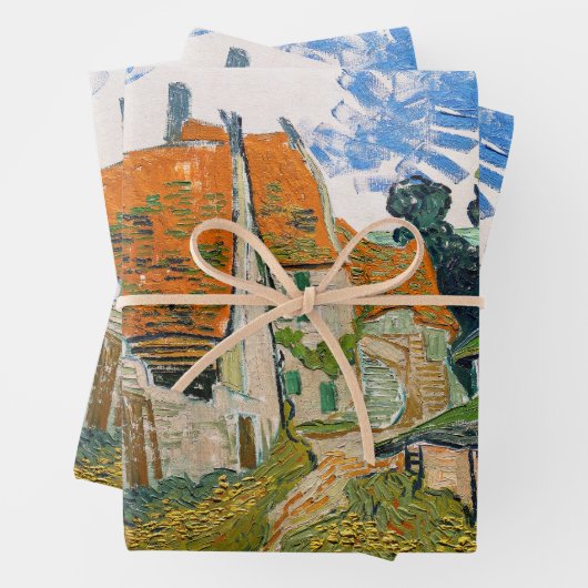 Vincent van Gogh - Straße in Auvers-sur-Oise Geschenkpapier Set (Beispiel)